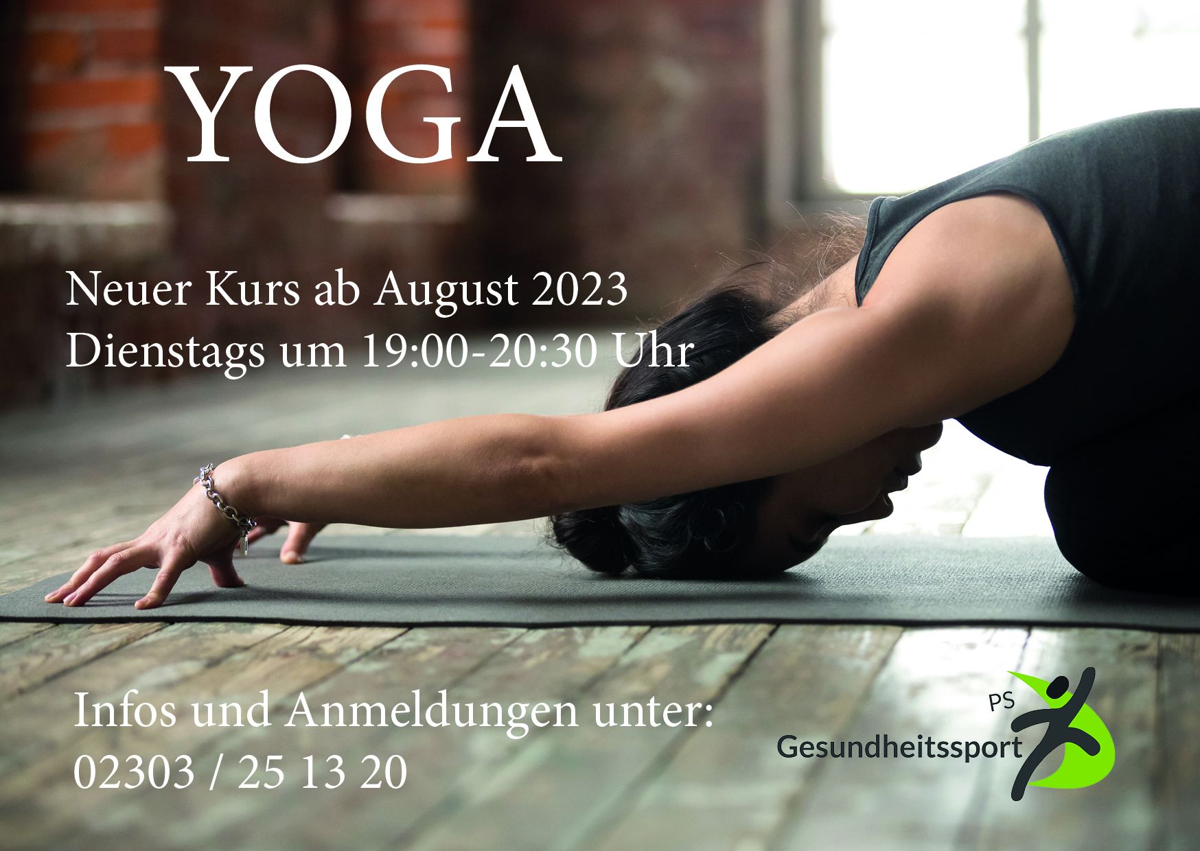 Neuer Yogakurstermin im Fitnessstudio in Unna